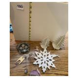POTTERY SNOWFLAKE BACK SIGNED MIGNALELLI 2015,