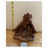 HANDCRAFTED POTTERY DISH AND BEADS INCLUDING