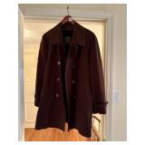 LONDON FOG SZ. 40 OVER COAT W/ LINING