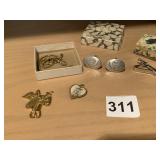 CUFF LINKS, TIE TACK, ETC.