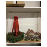 TRAIN LAYOUT BLDG., HOLIDAY WREATH
