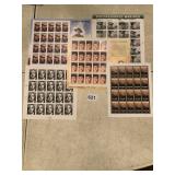 SHEETS OF COLLECTOR STAMPS SEE PHOTO
