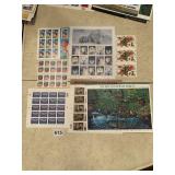 SHEETS OF COLLECTOR STAMPS SEE PHOTO