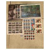 SHEETS OF COLLECTOR STAMPS SEE PHOTO
