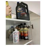 PARTIAL 5 QT JUG OF MOTOR OIL, WASP AND HORNET