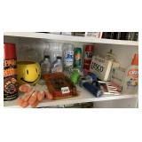 HOSE NOZZLE, FIRST AID, SMILEY MUG, GLOVES,