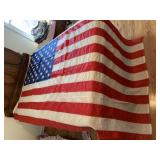 116X60 AMERICAN FLAG, FRAYED HEM