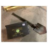 AMMO BOX, SHOVEL