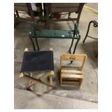 KNEELER, CHILD CHAIR, FOLDING STOOL