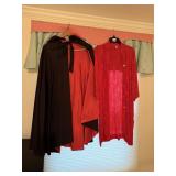 ASSORTED CLOTHING W/ RED SWEATER