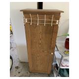 22X13X53 STORAGE CABINET, DOOR HANGER ATTACHED TO