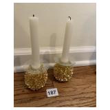 GOLD MEDAL BASE CANDLE HOLDER PINECONE SHAPE