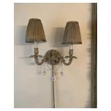 WALL SCONCES WHITEWASH FINISH 14" W