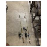 MITCHELL 300 - 2 FISHING RODS AND REELS
