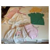 EMBROIDERED HALF APRONS, LADIES TOPS, PINK