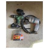 CORDED DRILL, DRILL BIDS, BATTERY OP DRILL