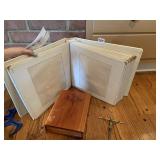BIBLE, CROSS, EMPTY PHOTO ALBUM