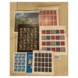 SHEETS OF COLLECTOR STAMPS SEE PHOTO