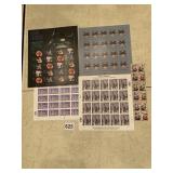 SHEETS OF COLLECTOR STAMPS SEE PHOTO