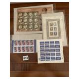 SHEETS OF COLLECTOR STAMPS SEE PHOTO