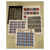 SHEETS OF COLLECTOR STAMPS SEE PHOTO