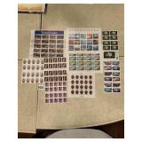 SHEETS OF COLLECTOR STAMPS SEE PHOTO