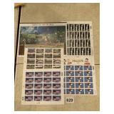SHEETS OF COLLECTOR STAMPS SEE PHOTO
