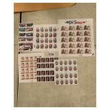 SHEETS OF COLLECTOR STAMPS SEE PHOTO