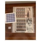 SHEETS OF COLLECTOR STAMPS SEE PHOTO