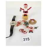 KOHNER BROS SANTA CLAUS PUSH BUTTON PUPPET