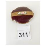 UNBRANDED ANTIQUE ENAMELED MIRROR POWDER COMPACT