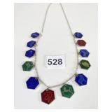 SILVER TOME CHAIN NECKLACE WITH ASIAN ZODIAC