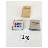 AUTO POINT GOLD TONE LIGHTER TWO METAL TAPE