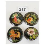 RUSSIAN HAND PAINTED LACQUERED PINS MOTHER SONS