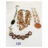 MULTI STRAND BEADED LIA SOPHIA NECKLACE POLISHED