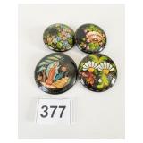 RUSSIAN FOLK ART HAND PAINTED LACQUERED PINS