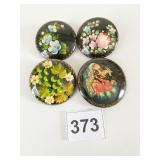 RUSSIAN FOLK ART HAND PAINTED LACQUERED PINS