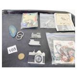 PRECIOUS FEET PIN SPORTS ANGEL RIGHT ON EARRINGS