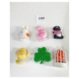 NOVELTY PINS SHAMROCK BIRD IN CAGE SKUNK ETC.