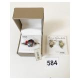 CONTESSA STERLING SILVER RING SIZE 8 HONORA