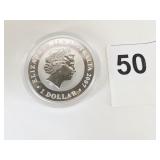 ONE OUNCE 999 SILVER 1 DOLLAR COIN AUSTRALIA 2007