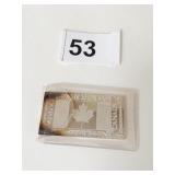 CANADIAN .999 SILVER BAR THE SILVER MINT 20 GRAMS
