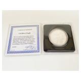 2000 US SILVER EAGLE 1OZ 1 DOLLAR COIN COA