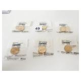 GROUP OF 12 $1 COINS UNCIRCULATED 2 OF EACH