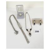 ACCESSORY LADY CARDED RHINESTONE EARRINGS