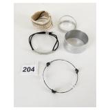 GROUP OF BRACELETS MEMORY WIRE RHINESTONE