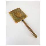 VINTAGE HAND MIRROR MARBLED LUCITE BAKELITE