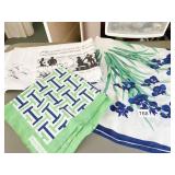 GIVENCHY GREEN AND NAVY SCARF METROPOLITAN MUSEUM