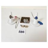 RINGS CARDED ROMAN STRETCH RHINESTONE TWO SILVER