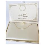 VINTAGE ADD-A-PEARL BOXED NECKLACE 14K GOLD .84G